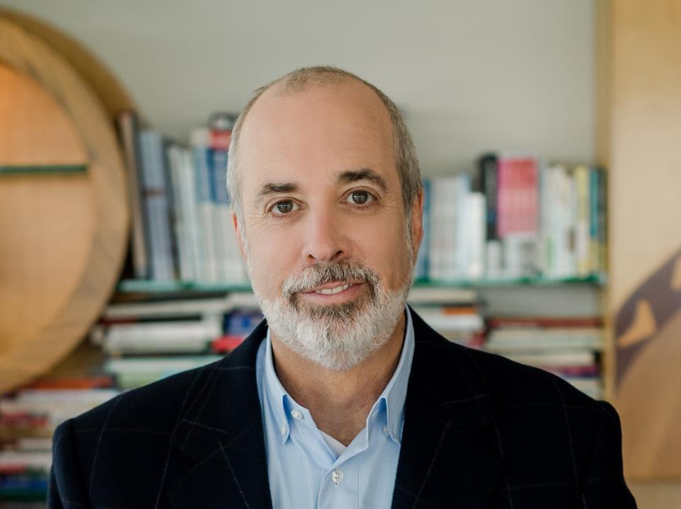 In this March 2020 photo provided by Edelman Financial Engines, Ric Edelman poses in his office in Fairfax, Virginia. (Liz Banfield/Edelman Financial Engines via AP)