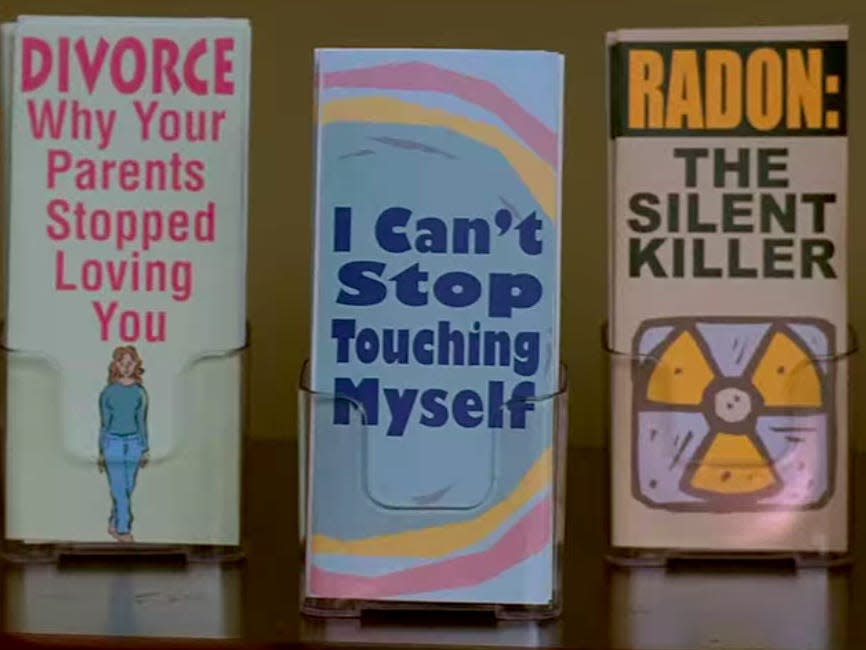 Emma's educational pamphlets for teens.