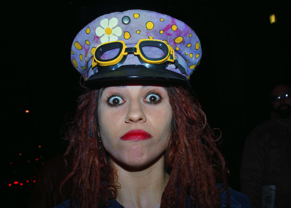 Linda Perry in 1994, the year 4 Non Blondes split. (Photo: Lawrence Schwartzwald/Sygma via Getty Images),