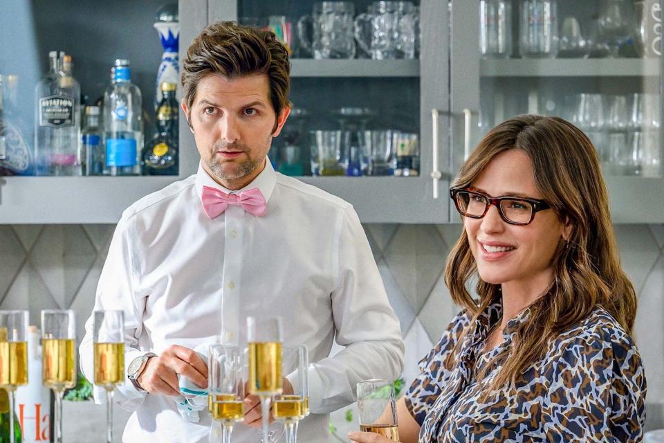 Adam Scott and Jennifer Garner in 'Party Down' Season Three.