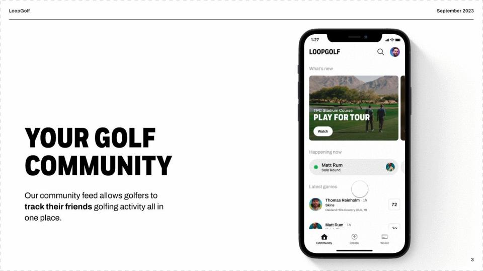 LoopGolf pitch deck