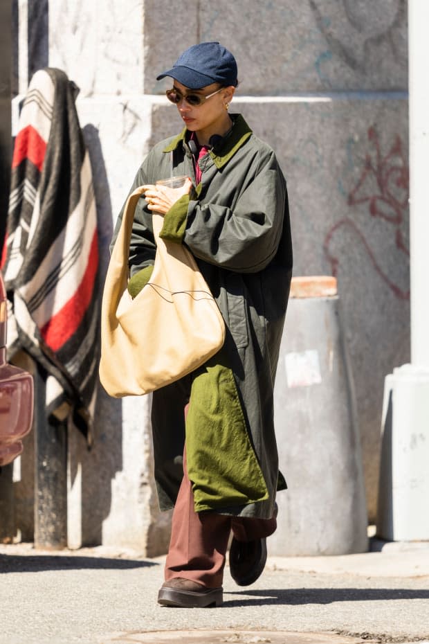 Zoë Kravitz in New York City on April 8, 2022<br><p>Photo: Gotham/GC Image</p>