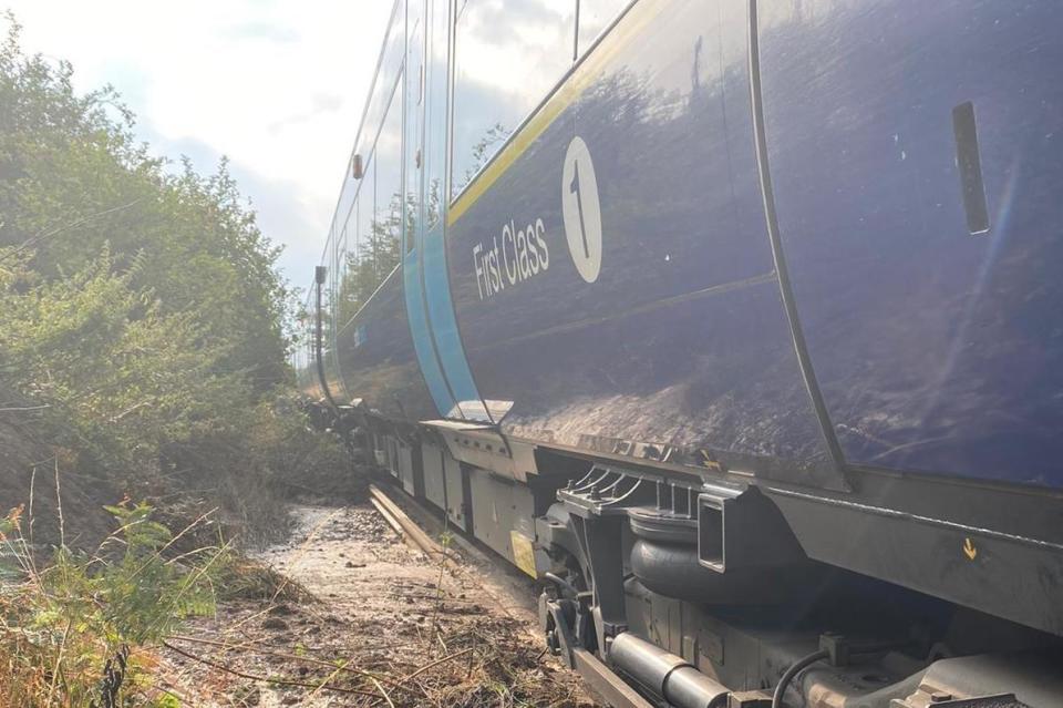 Nineteen people were evacuated from the train, which came to a halt between West Malling and Borough Green (PA)