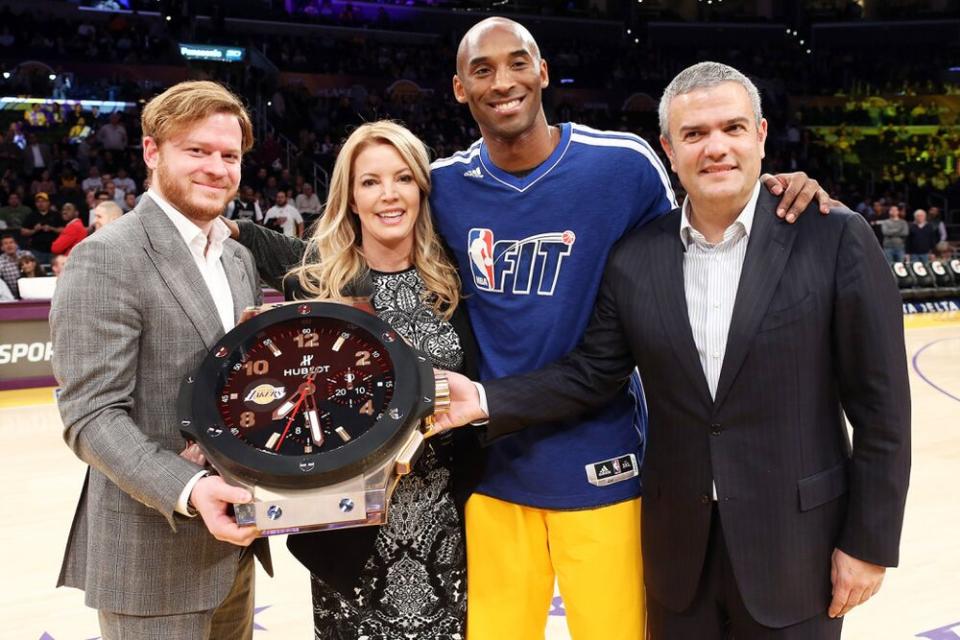 Jeanie Buss and Kobe Bryant