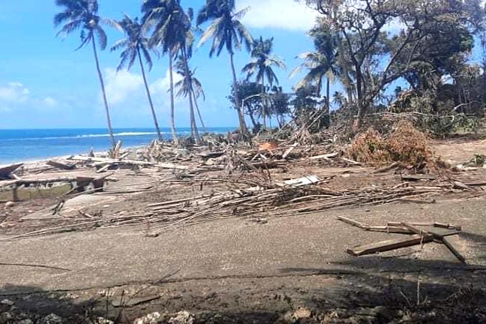 Destruction by the coast in Nuku’alofa (Consulate of the Kingdom of Tonga)