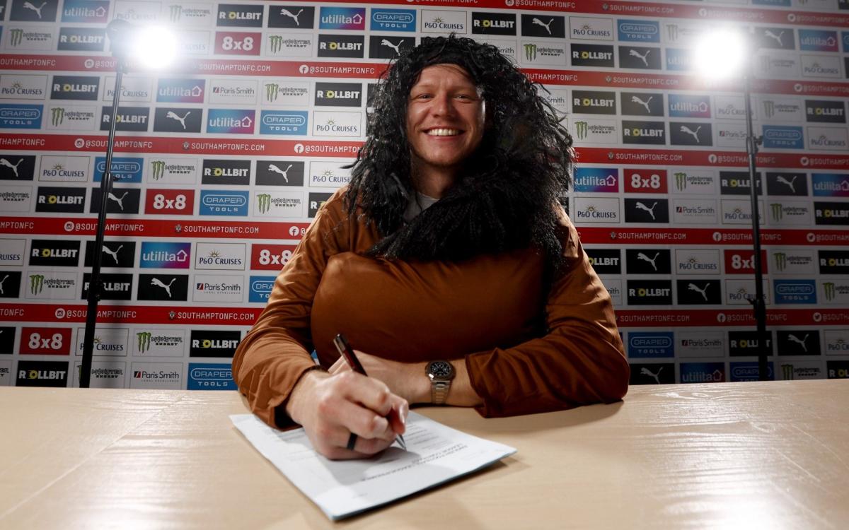 You’re a Saint, Aaron: Ramsdale dresses up as Harry Potter’s Hagrid in bizarre Southampton unveiling