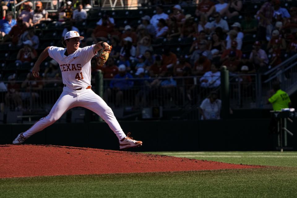 Texas right-hander Cody Howard threw five shutout innings in Sunday's 7-0 win over Cal Poly. Texas won by shutout for the third straight game. The 15th-ranked Horns host St. John's on Tuesday.
