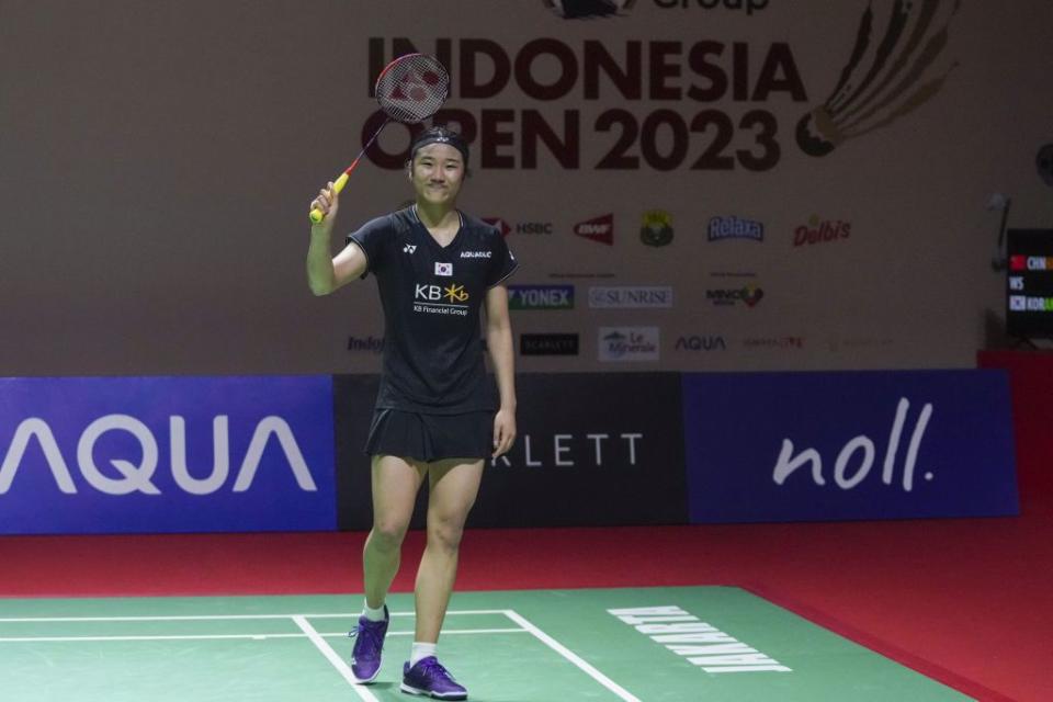 韓國羽球一姊安洗瑩目前女單世界排名第2。（美聯社資料照）