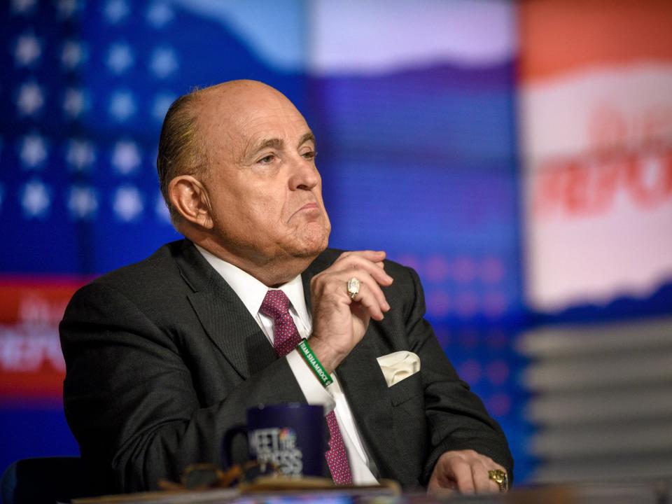 Rudy Giuliani, former lawyer for President Donald Trump, appears on "Meet the Press" in Washington, D.C., Sunday, April 21, 2019.