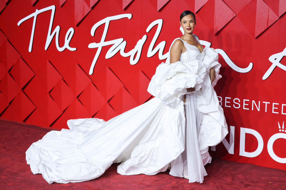 Maya Jama at The Fashion Awards, London’s Royal Albert Hall, 2023. Photographed by Denise Maxwell