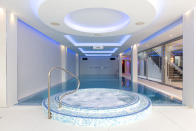 <p>The spa complex boasts an indoor swimming pool, sauna, steam room and gym. [Picture: SWNS] </p>