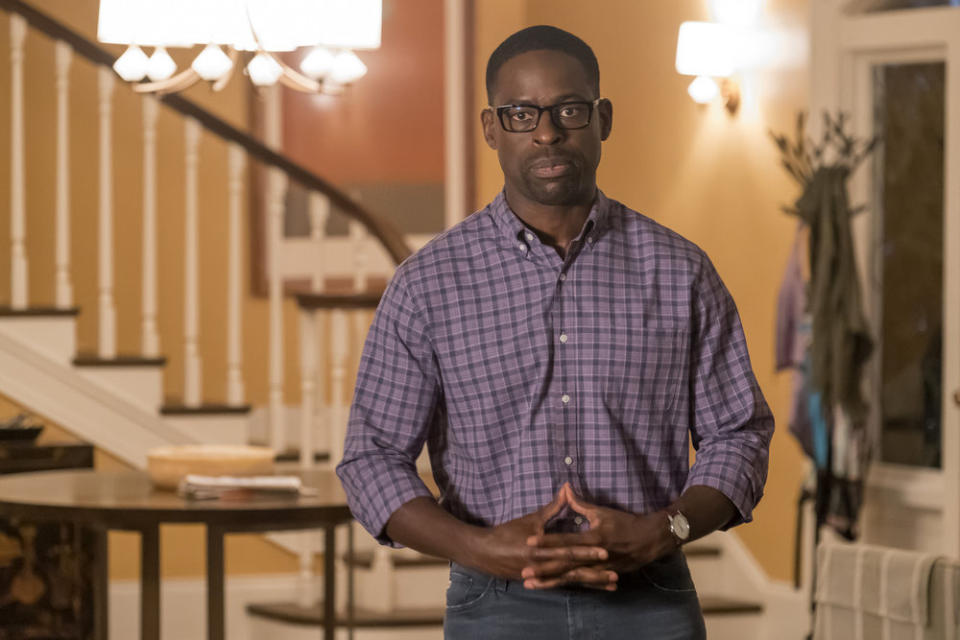 <p>Sterling K. Brown as Randall in NBC’s <i>This Is Us</i>.<br>(Photo: Ron Batzdorff/NBC) </p>