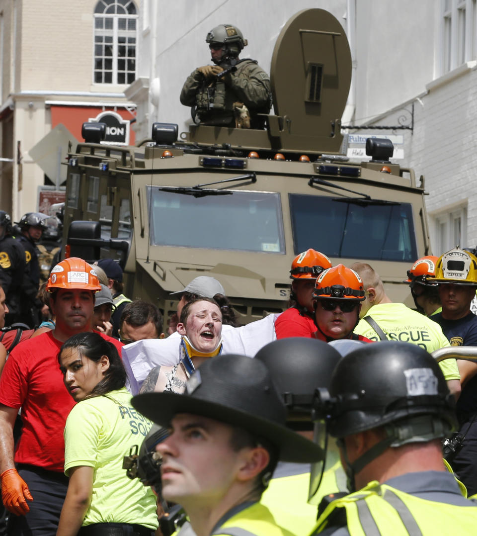 Violent clashes erupt at ‘Unite the Right’ rally in Charlottesville, Va.