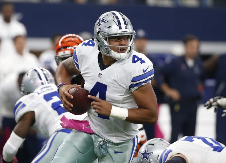 Dak Prescott will start the first game after the Cowboys' bye (AP)