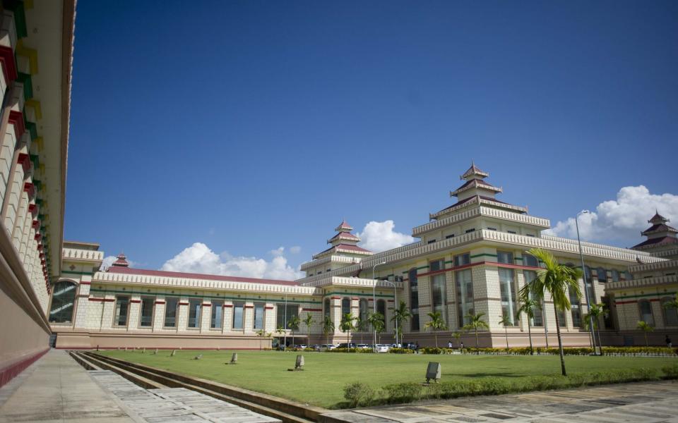 A general view shows Myanmar Parliament in Naypyidaw