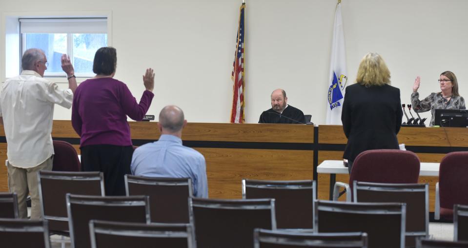 Judge Joseph Michaud presides at the Sept. 13 session of Housing Court at the Barnstable First District Courthouse. After one bench trial concerning residents of a Centerville house not making mortgage payments, the judge entered a judgment on Sept. 20 for the plaintiff for possession, according to court records.