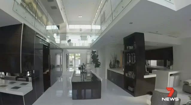 Police raided his property complete with Louis Vuitton furnishings on Tuesday. Source: 7 News/ Queensland Police