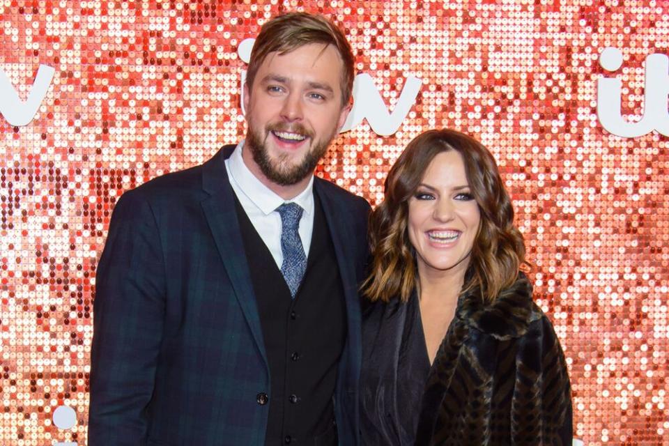 Iain Stirling and Caroline Flack | Joe Maher/FilmMagic