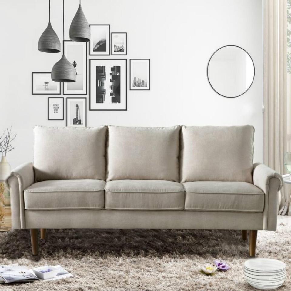 This comfy piece of furniture looks so chic.<br /><br /><strong>Promising review:</strong> "So in love with this sofa! It&rsquo;s the perfect size for the space. Love the fabric too. It&rsquo;s firm but has nice support for sitting and visiting. Thanks again Wayfair for another great purchase. Highly recommend." &mdash; <a href="https://go.skimresources.com?id=38395X987171&amp;xs=1&amp;xcust=-HPWayDaySale4-28-21-60896f93e4b09cce6c197126&amp;url=https%3A%2F%2Fwww.wayfair.com%2Ffurniture%2Fpdp%2Fgeorge-oliver-elva-7401-flared-arm-sofa-w003193331.html" target="_blank" rel="noopener noreferrer">Sherrie</a><br /><br /><strong>Price:</strong> <a href="https://go.skimresources.com?id=38395X987171&amp;xs=1&amp;xcust=-HPWayDaySale4-28-21-60896f93e4b09cce6c197126&amp;url=https%3A%2F%2Fwww.wayfair.com%2Ffurniture%2Fpdp%2Fgeorge-oliver-elva-7401-flared-arm-sofa-w003193331.html" target="_blank" rel="nofollow noopener noreferrer" data-skimlinks-tracking="5937619" data-vars-affiliate="www.jdoqocy.com" data-vars-campaign="BestFurnitureDealsWayfair-Keaveney-4-26-21-5937619" data-vars-href="https://www.jdoqocy.com/click-8209452-13720150?sid=BestFurnitureDealsWayfair-Keaveney-4-26-21-5937619&amp;url=https%3A%2F%2Fwww.wayfair.com%2Ffurniture%2Fpdp%2Fgeorge-oliver-elva-7401-flared-arm-sofa-w003193331.html" data-vars-keywords="fast fashion" data-vars-link-id="16667697" data-vars-price="" data-vars-product-id="21099036" data-vars-product-img="https://secure.img1-fg.wfcdn.com/im/94153749/resize-h800-w800%5Ecompr-r85/1191/119199983/Elva+74.01%2522+Flared+Arm+Sofa.jpg" data-vars-product-title="Elva 74.01&quot; Flared Arm Sofa" data-vars-redirecturl="https://www.wayfair.com/furniture/pdp/george-oliver-elva-7401-flared-arm-sofa-w003193331.html" data-vars-retailers="wayfair" data-ml-dynamic="true" data-ml-dynamic-type="sl" data-orig-url="https://www.jdoqocy.com/click-8209452-13720150?sid=BestFurnitureDealsWayfair-Keaveney-4-26-21-5937619&amp;url=https%3A%2F%2Fwww.wayfair.com%2Ffurniture%2Fpdp%2Fgeorge-oliver-elva-7401-flared-arm-sofa-w003193331.html" data-ml-id="56">$519.99</a> (originally $990; available in four colors)<br /><br /><i>See more living room furniture on sale for <a href="https://go.skimresources.com?id=38395X987171&amp;xs=1&amp;xcust=-HPWayDaySale4-28-21-60896f93e4b09cce6c197126&amp;url=https%3A%2F%2Fwww.wayfair.com%2Fdaily-sales%2Fway-day%253a-living-room-seating%7Ee220822.html" target="_blank" rel="noopener noreferrer">up to 70% off</a>. </i>