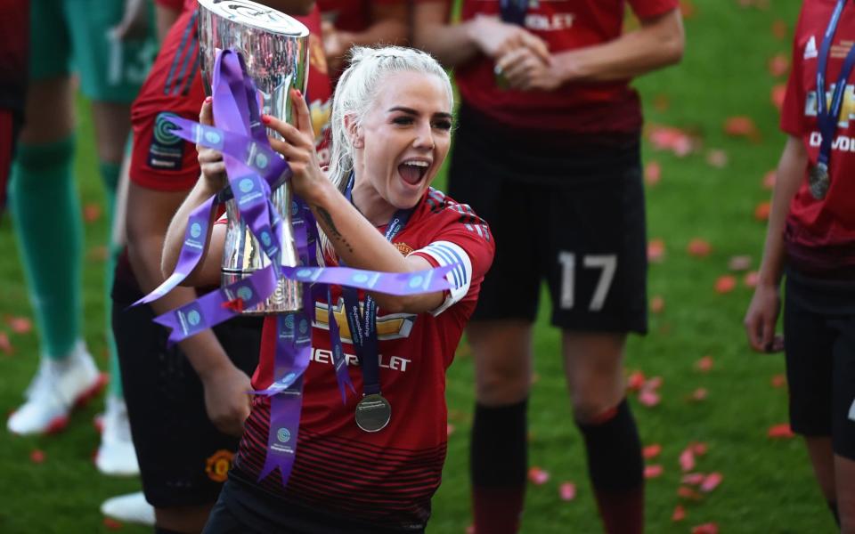 Alex Greenwood helped United win promotion to the Women's Super League last season - Getty Images Sport