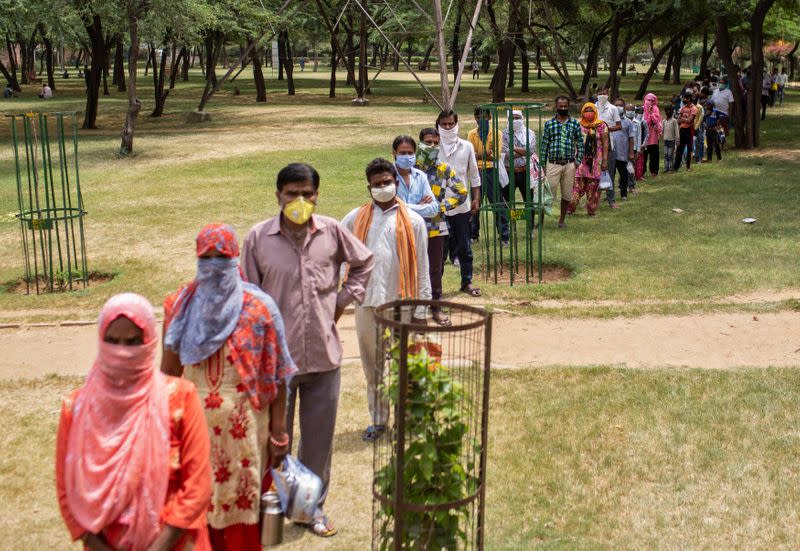 The spread of the coronavirus disease (COVID-19) in New Delhi