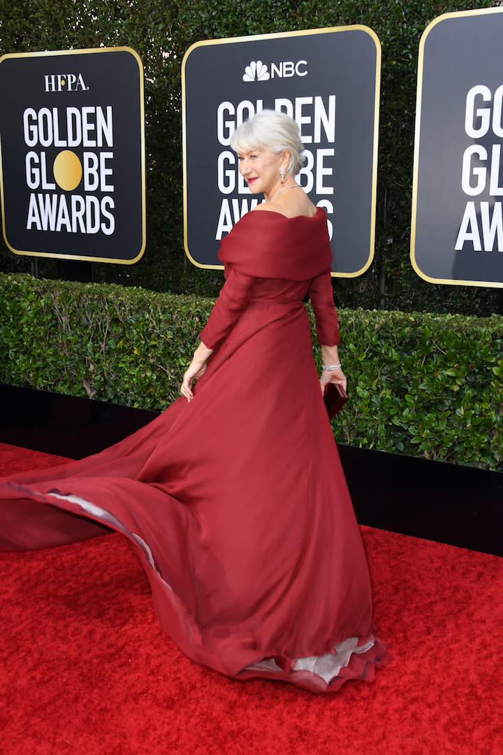 Helen Mirren at the Golden Globe Awards 2020