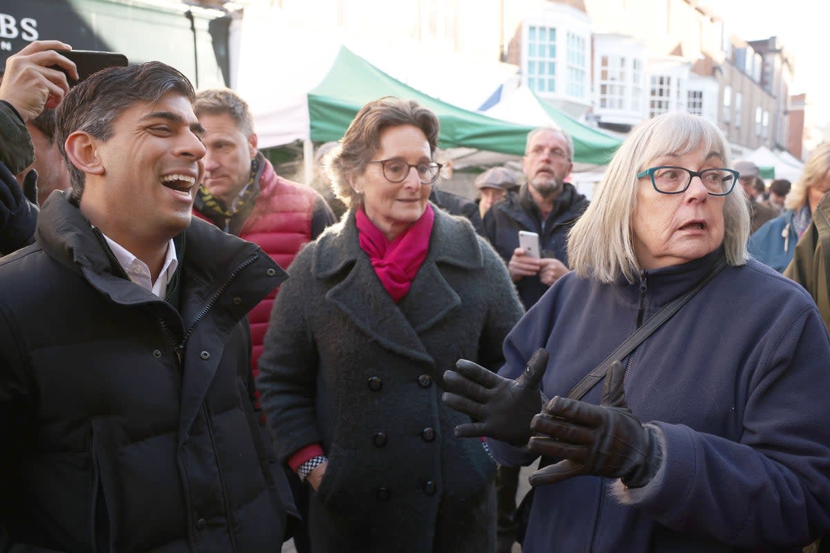 Rishi Sunak challenged over NHS waiting lists in Winchester (Getty)