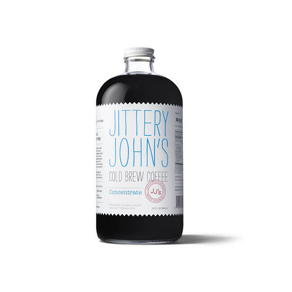 Don't let the name fool you, this small-batch, hand-made brew is smooth, smooth, smooth. The 32 oz bottles are <a href="http://jitteryjohns.com/buy-online/" target="_blank">available in packs of two for $32</a>.