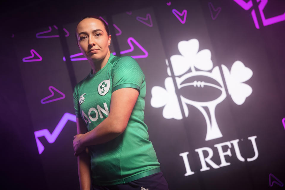 Ireland's Nichola Fryday at the 2023 TikTok Women's Six Nations Launch