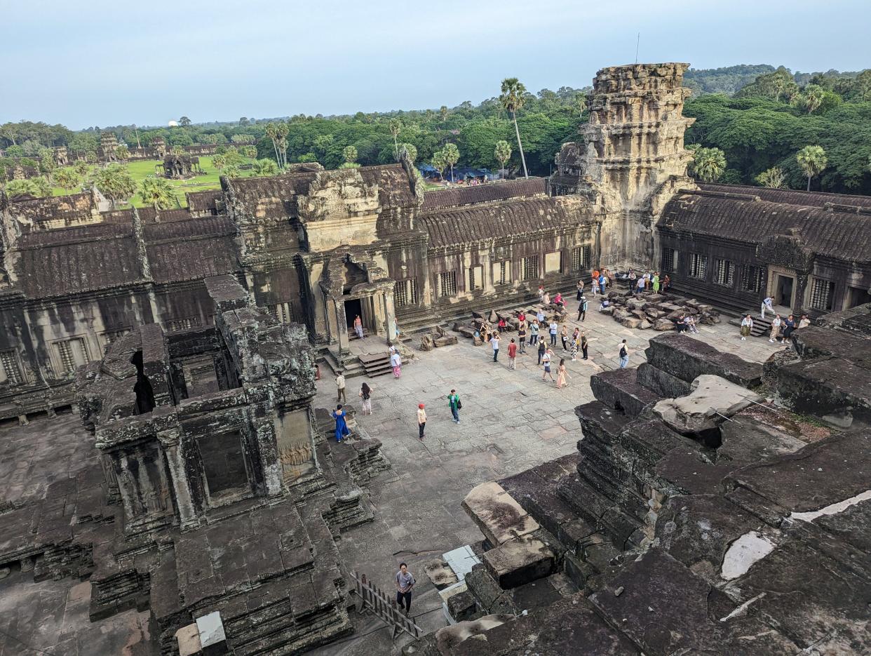 Angkor Wat, Cambodia, just after sunrise.