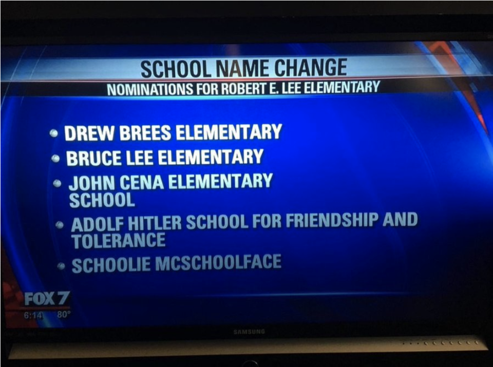 "Adolf Hitler School for Friendship and Tolerance"