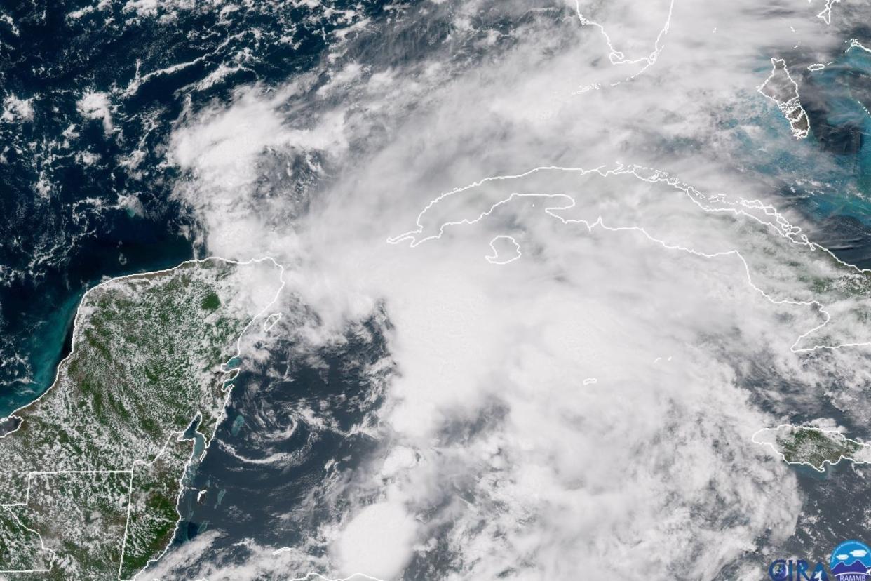 Subtropical Storm Alberto moves over the Caribbean on Friday: AFP/Getty Images