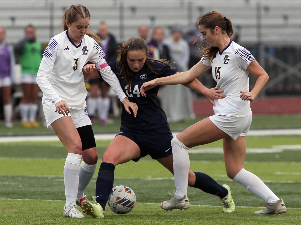 Granville's Lyndy Van Horn, center, was named second-team all-state in Division II.