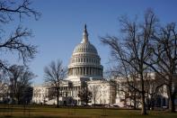 The U.S. Capitol is seen before the House of Representatives is expected to pass a resolution appointing managers for Senate impeachment trial of U.S. President Trump in Washington