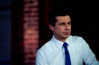 Democratic presidential candidate former South Bend, Indiana mayor Pete Buttigieg attends a FOX News Channel Town Hall in Des Moines