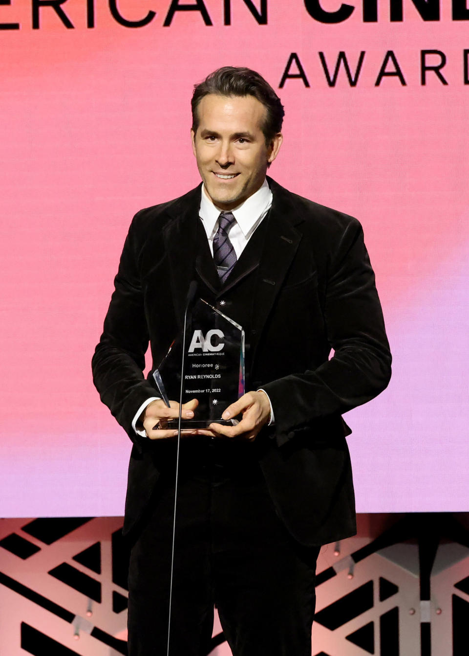 ryan accepting the award