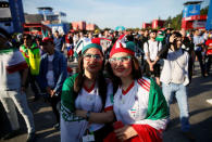 Soccer Football - World Cup - Group B - Morocco vs Iran - Moscow, Russia - June 15, 2018. Supporters of Iran watch the match in a fan zone. REUTERS/Gleb Garanich