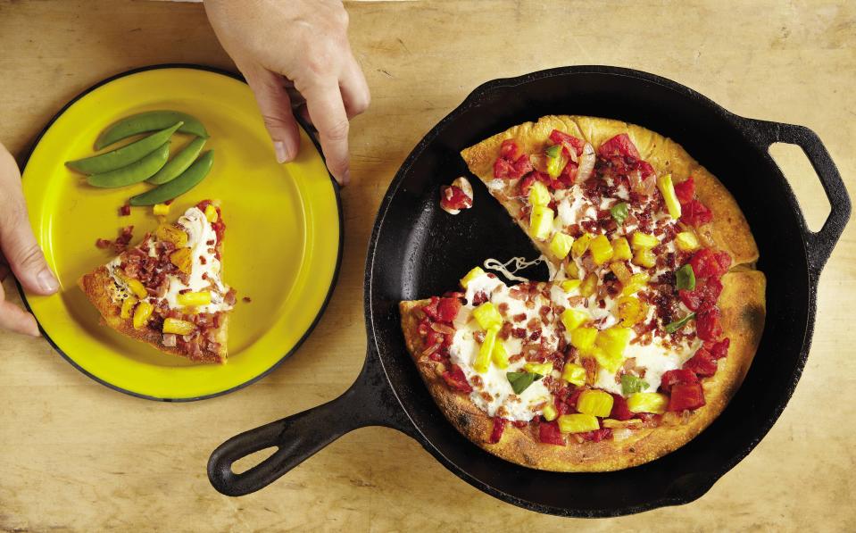 Pan-Fried Hawaiian Pizza