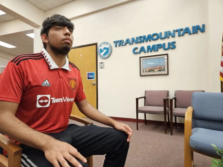 Alan Garcia will start his freshman year at El Paso Community College later this month. He chose EPCC because it offered him a full scholarship based on his FAFSA. (Daniel Perez/El Paso Matters)