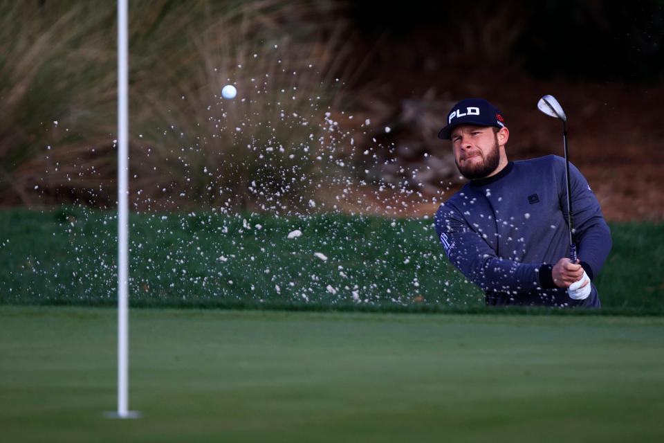 Tyrrell Hatton earned a $1 million bonus for winning the PGA Tour's Aon Risk-Reward Challenge.