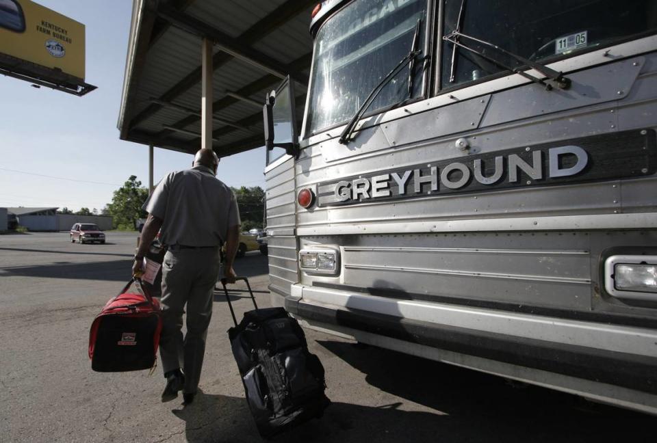 A Greyhound Bus Station