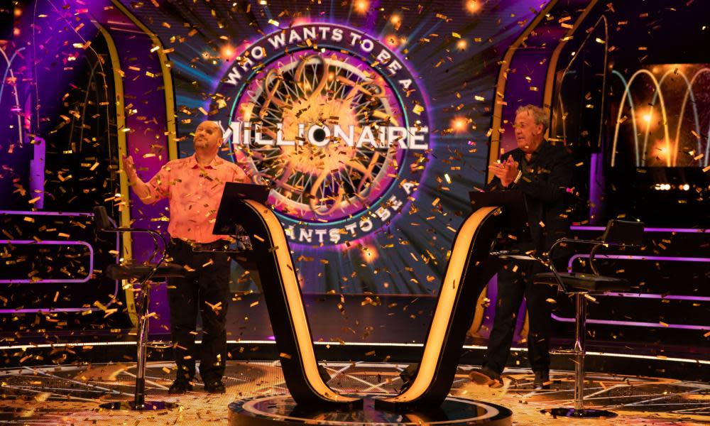 Donald Fear, left, is one of the few contestants to win a seven-figure sum on Who Wants To Be A Millionaire.