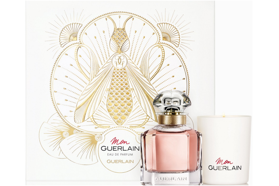 <h3>Guerlain Mon Guerlain我的印記香氛組</h3> <p>我的印記淡香精50ml(正貨)，送我的印記迷你香氛蠟燭</p> <p>原價NT.5,200，特價NT.3,510</p> <cite>ELLE</cite>