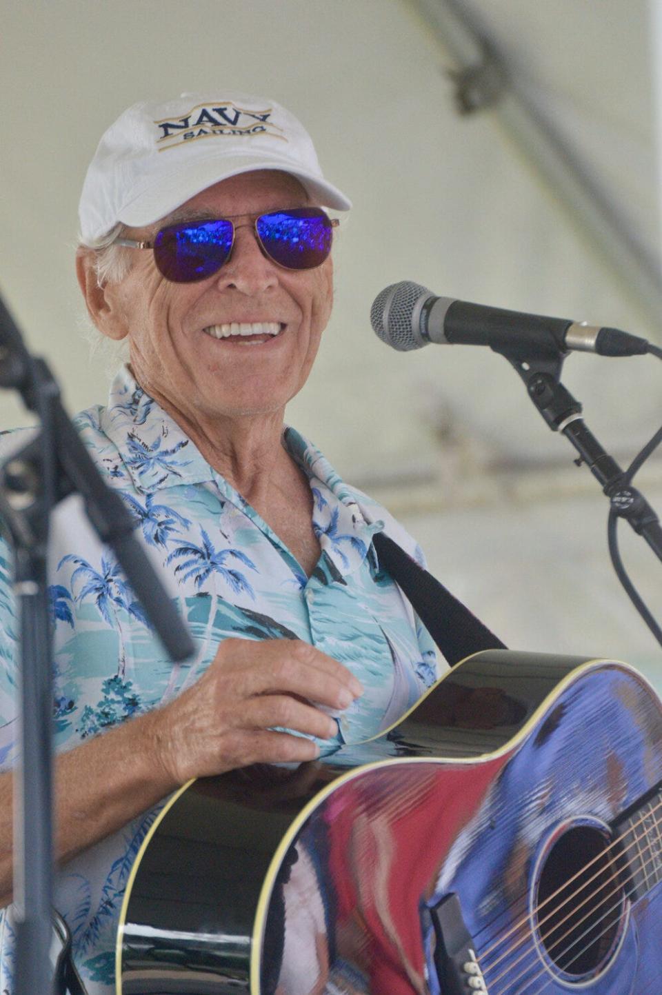 Jimmy Buffett, at what may well have been his final performance, July 3, near Newport, Rhode Island.