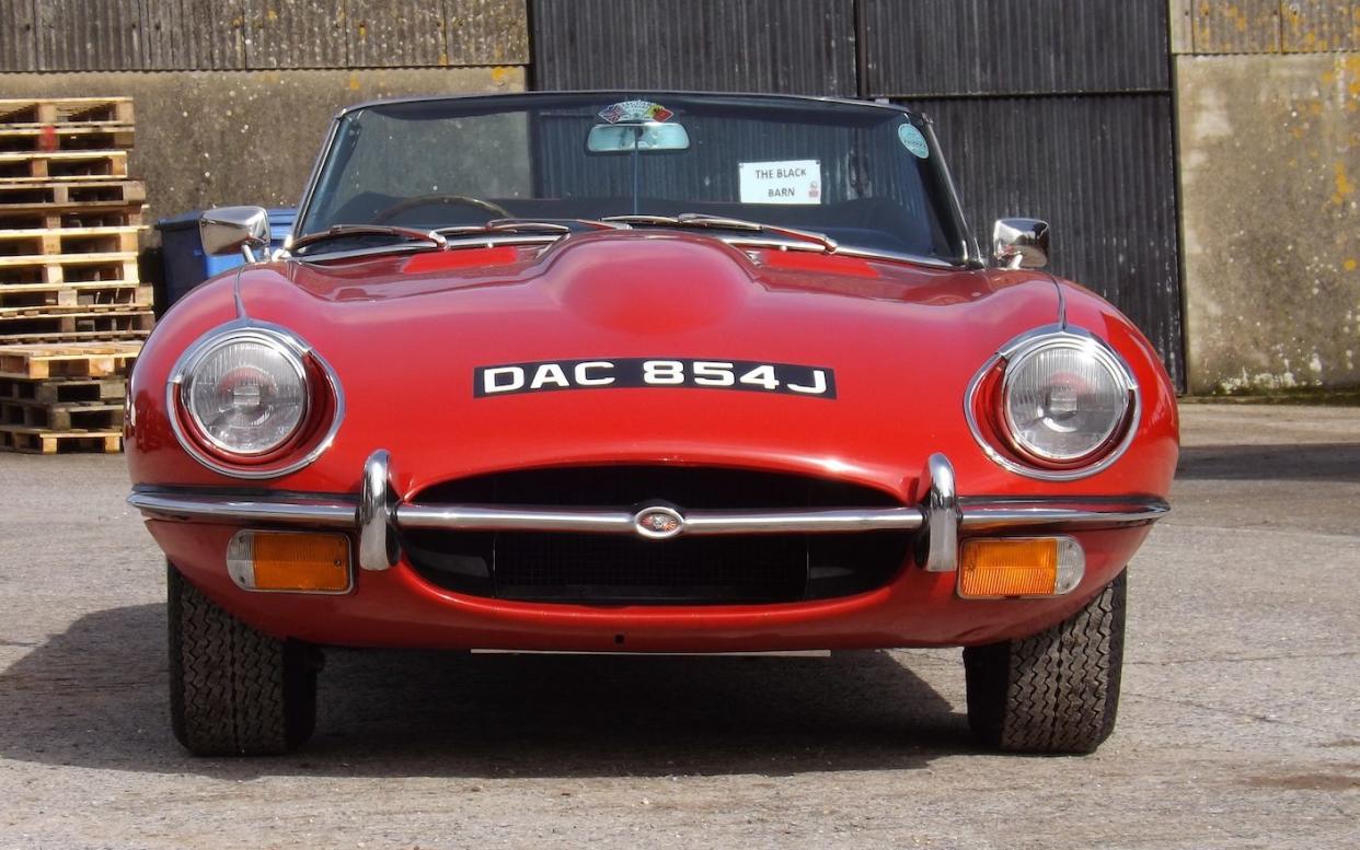 The 1970 4.2-litre Series 2 Roadster is for sale at £70,000. The Chariots of Fire and Downton Abbey star has owned it since 2020