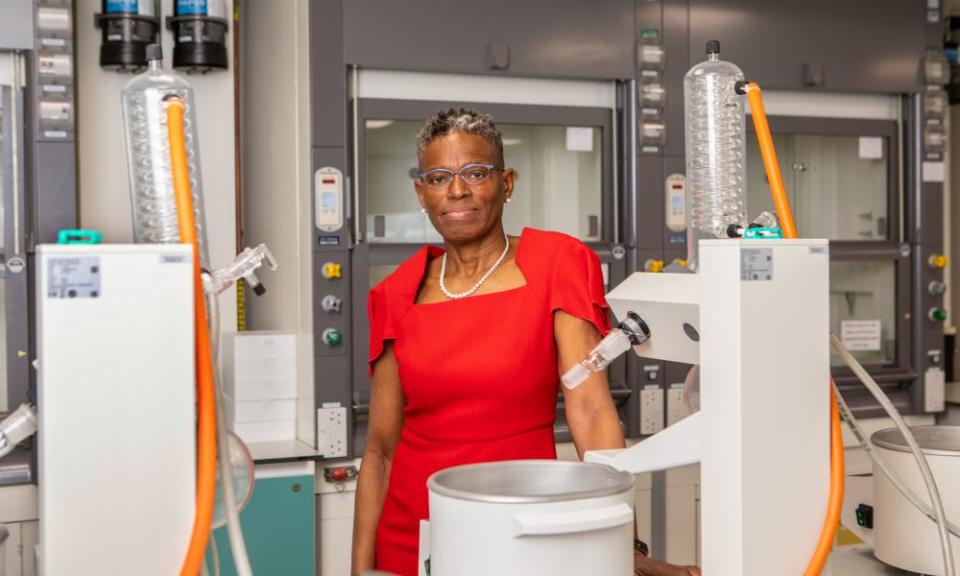 Prof Ijeoma Uchegbu at one of UCL’s labs.