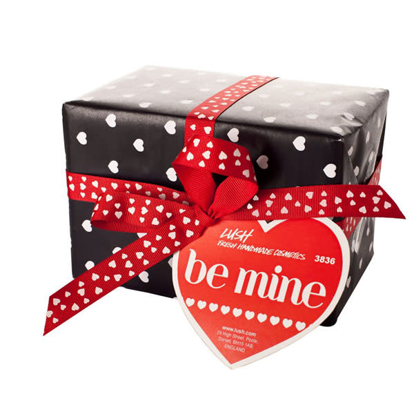 <a href="https://www.lush.co.uk/product/6286/Be-Mine" rel="nofollow noopener" target="_blank" data-ylk="slk:Lush Be Mine Gift Set – £16.50 – Lush.co.uk;elm:context_link;itc:0;sec:content-canvas" class="link "><b>Lush Be Mine Gift Set – £16.50 – Lush.co.uk</b></a><br><br>If you're like us and can't walk past Lush without having a nosey inside, you'll love this special edition gift box containing chocolate and rose scented products for you to enjoy.