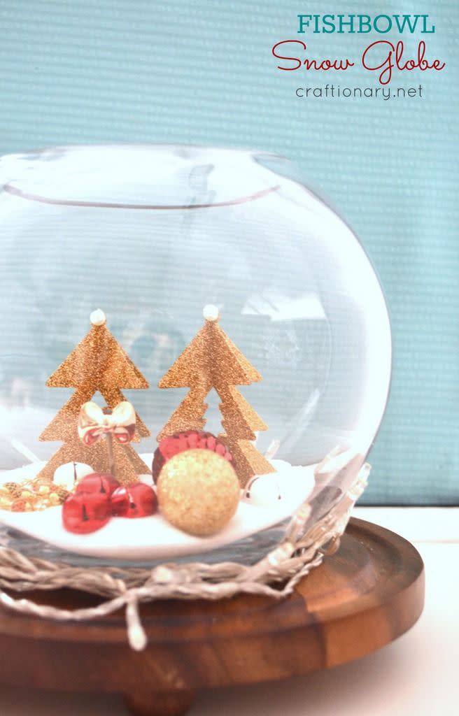 DIY Fishbowl Snow Globe