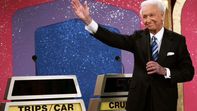 Legendary game show host Bob Barker, 83, waves goodbye as he tapes his final episode of “The Price Is Right” in Los Angeles on Wednesday, June 6, 2007. Barker died on Aug. 26 at the age of 99.