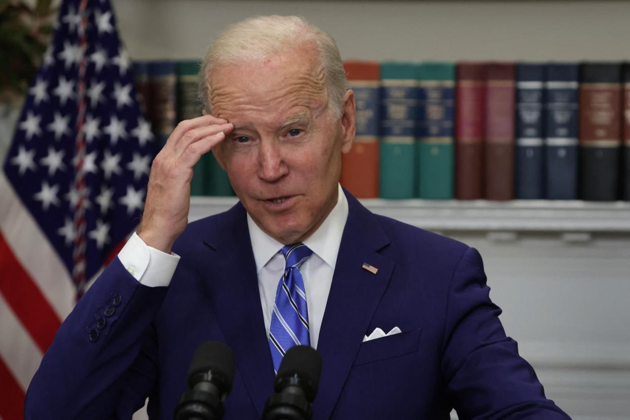 Joe Biden à la Maison Blanche le 4 mai 2022. PHOTO D'ILLUSTRATION - ALEX WONG / GETTY IMAGES NORTH AMERICA / Getty Images via AFP